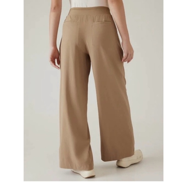 Athleta Camel Wide Leg Pants - Picture 2 of 11